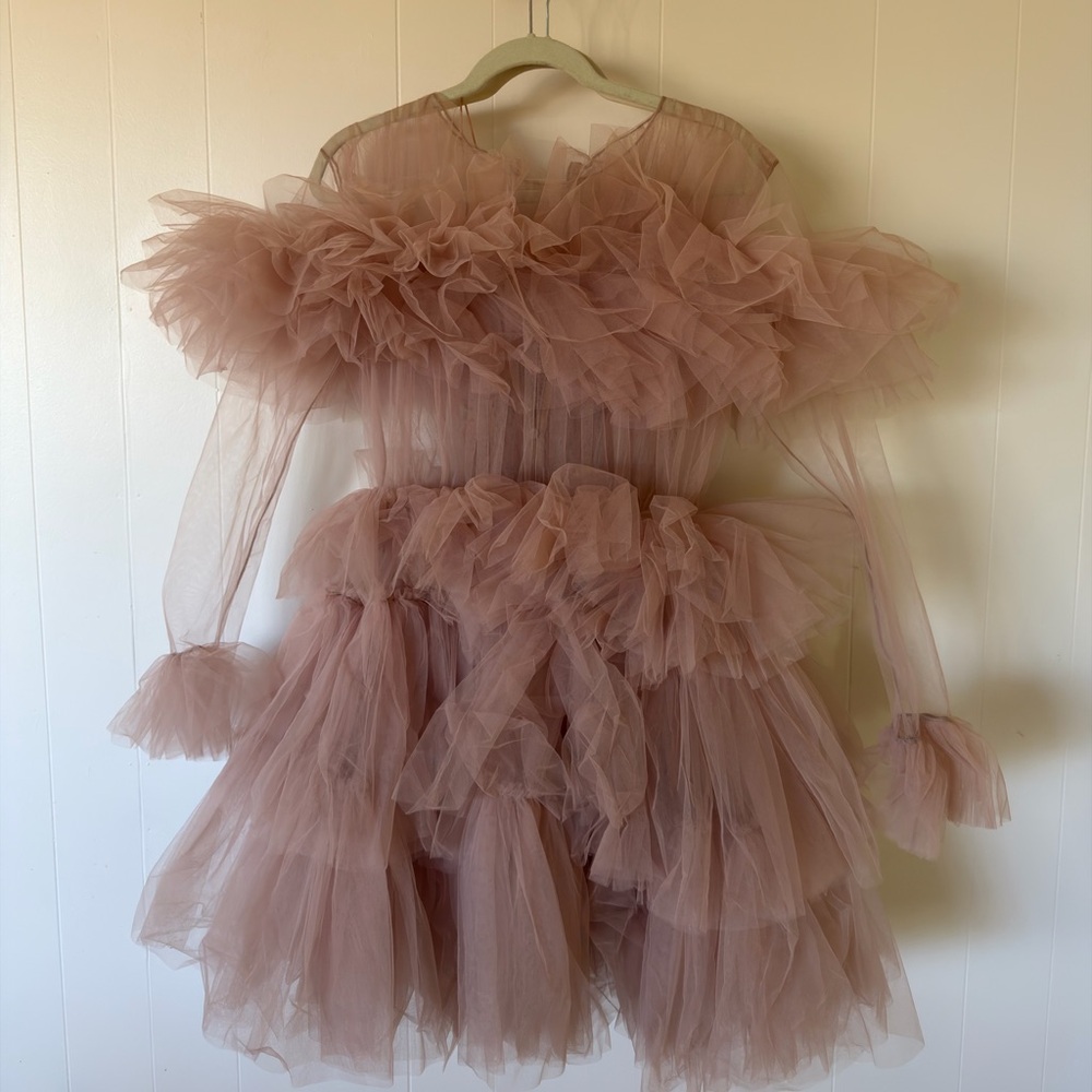 Elegant Pink Tulle Dress